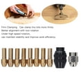 Drill Chuck Collet Set 1/32in To 1/8in Rotary Tool Keyless Chuck Adapter with 8 Sizes of Brass