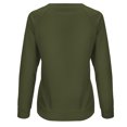thumbnail image 5 of EQWLJWE Liquidation d'Été! Chandails en Molleton à Col Rond Amples pour Femmes Pulls à Manches Longues Tuniques Décontractées pour Leggings Vert Armée G, 5 of 5