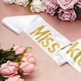 thumbnail image 4 of Sparkle and Bash Blank White Satin Sashes - Pack of 24 4 x 33 in - Pageants & Blank Bachelorette Sashes, 4 of 9