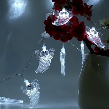 Imountek Halloween Ghost String Lights 30 LEDs 9.8ft Halloween String Lights Decorative for Party Home Festival Decoration