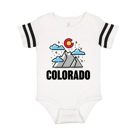 

Inktastic Colorado Mountains and Clouds Gift Baby Boy or Baby Girl Bodysuit