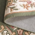 thumbnail image 6 of SAFAVIEH Aubusson Albus Medallion Area Rug, Green/Ivory, 5' x 8', 6 of 11