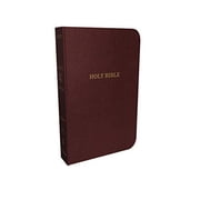 KJV, Reference Bible, Personal Size Giant Print, Bonded Leather, Burgundy, Red Letter Edition (Large Print) (Hardcover)