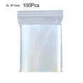 thumbnail image 1 of 100Pcs/Set Clear Household Sundries Food Storage Resealable Zipper Plastic Bags Clear Durable Food Grade Safe PP Plastic Resealable Zipper Baggies for Jewelry, Bead, Toy Piece, Snack, 1 of 8