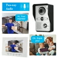 thumbnail image 2 of OWSOO 7 inch Wired Video Doorbell Indoor Monitor with IR-CUT Rainproof Outdoor Camera Visual Two-way Audio Remote Unlock Video Door Phone, 2 of 7
