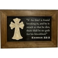thumbnail image 4 of Bellewood Designs Decorative Gun Cabinet Wall-Mounted  Secure with a Cross and Exodus 22:2 - Gun safe To Securely Store Your Gun  Home Self Defense Gear, 4 of 10