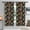 Baseballs Gloves Black, variant on Softballs and Text Black Pattern Blackout Curtains,Triple Weaved Fabric,Thermal Insulated,Room Darkening,Grommet Top,2 Panels,52x108in(132x274cm)
