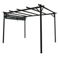 thumbnail image 2 of F. Corriveau International - Pergola San Luis 10'x10 Pieds avec Toit Rétractable, Noir, 2 of 5
