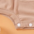 thumbnail image 5 of Baby Onesies Girl Baby Boy Girl Corduroy Overalls Romper Sleeveless Straps Button Jumpsuit Unisex Baby Overalls, 5 of 6