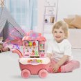 XZZjjl Kid's Toy Children'S Play House Toy Ice Cart Lollipop Carriage