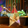 thumbnail image 4 of Coloured Lantern Stand,Moroco Iron Style Coloured Candle Ornament Candle Holder Performance Driven, 4 of 11