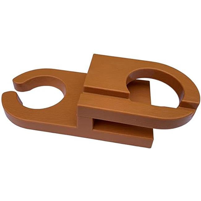 W Unlimited SW2113WN Double Sided Adirondack Chair Wine & Cup Holder, Walnut