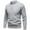 Gray, variant on Men's Fall Winter Sweater Tops Long Sleeve Casual Crew Neck Button Solid Color T Shirts Knitwear Pullover Comfy Stretchy Soft Cozy Shirts Blouses