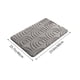 thumbnail image 3 of Tapete de entrada grueso, suave y cómodo, antideslizante, para baño, puerta de inodoro, cocina, absorbente de agua, para el hogar, gris, 16x24 pulgadas, poliéster chenilla., 3 of 9