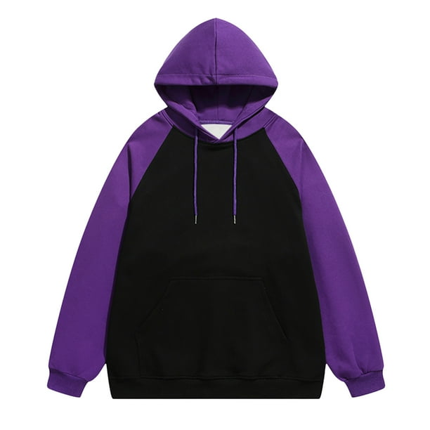 Gibobby Sudaderas hombre Sudaderas con capucha estética universitaria sudadera con capucha para hombre manga larga playera deportiva color liso(Negro,XG)