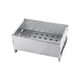 thumbnail image 2 of Barbacoa portátil plegable con parrilla de carbón | Parrilla de mesa pequeña de hierro 11,4x7,87 pulgadas | Barbacoa ligera al aire libre para acampada Picnics de senderismo | Acero inoxidable, 2 of 6