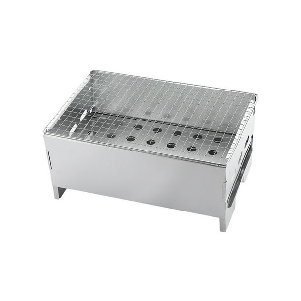 Pisexur Batería de cocina Parrilla de carbón portátil, plegable, pequeña, para exteriores, ideal para camping, senderismo, picnics y viajes. para la cocina del hogar