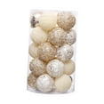 thumbnail image 4 of 25 piezas de bolas de Navidad, adornos para ventanas, luces portátiles, decoraciones colgantes de lujo para cafeterías, restaurantes, fiestas champán intenso, 4 of 8