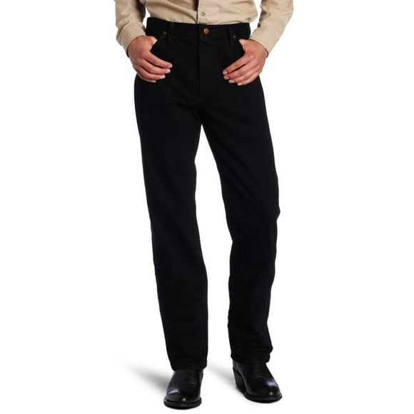 Wrangler Cowboy Cut Jean Coupe Originale Noir Ombre