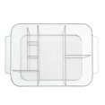 thumbnail image 3 of MAINSTAYS Divided Clear Cosmetic Organizer Tote, 3 of 4