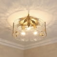 thumbnail image 3 of Golden Lighting Calla 3-light Flush Mount in White Gold, 3 of 5