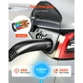 thumbnail image 5 of VEVOR EV Charger Extension Cable for Tesla, 48Amp 40 ft Max 240V 11.52 kW with NACS Plug, EV Extension Cord for Level 1/2 Tesla Mobile/Wall Connector/Destination Charger, Model Y/X/3/S, Carrying Bag, 5 of 9