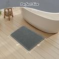 thumbnail image 6 of SIXHOME Bathroom Rugs Waffle Bath Rug Super Soft Absorbent Non Slip Bath Mat Beside Tub Rubber Backed Machine Washable Bathroom Rugs with Tassels Boho Bathroom Decor 18" x 30" Dark Gray, 6 of 7