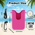 thumbnail image 2 of Oudizz Soporte De Silicona Para Teléfono Compatible Con Bogg Bag Soporte Para Caja De Teléfono Accesorio De Encantos Para Todos Los Bolsos De Playa Accesorios Para Bolsa Bogg Con 2 Piezas De Encantos, 2 of 5