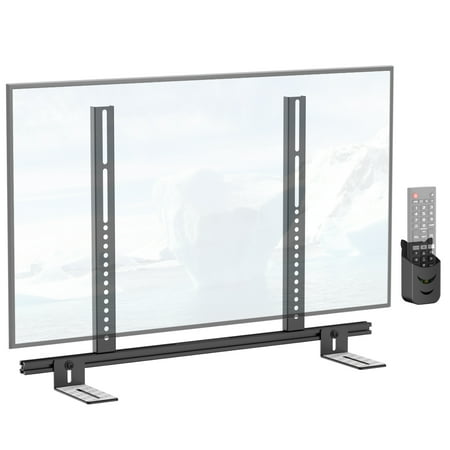Sound Bar Mounts Under TV for Samsung Vizio LG and More Soundbar with Remote Holder - Adjustable Height & Depth Sound Bar TV Bracket Hold Up to 35 Lbs