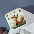 thumbnail image 4 of ZFLMY Fox Butterflies Field Mother's Day Gifts Jewelry Box, Small Jewelry Organizer for Women Necklace, Ring, Earring White, 4 of 5