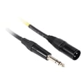 thumbnail image 2 of 2 Rockville RCXMB1.5Y Yellow 1.5' Male REAN XLR to 1/4'' TRS Balanced Cables, 2 of 2
