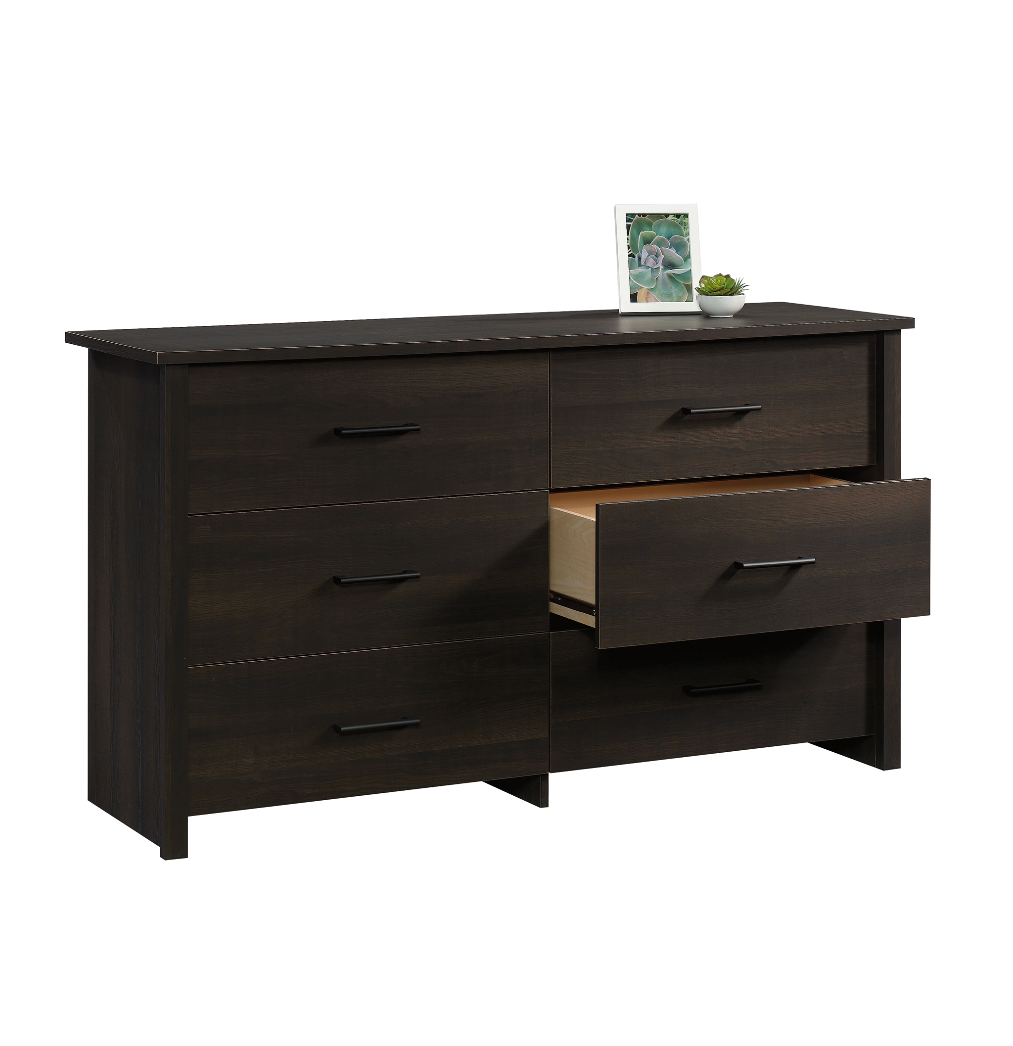 Mainstays Hillside 6Drawer Dresser, Espresso Finish