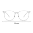 thumbnail image 6 of NIBOLOG Anti-blue Light Glasses Unisex Retro Small Frame Clear View Strong Hinge Reduce Eye Fatigue Eye Protection Clear Bluelight Glasses Spectacles Office Use Eyewear, 6 of 8