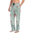 thumbnail image 5 of Summer Palm Leaf Ghost Pajama Pants, Men's Lounge Pants Light with Drawstring and Pockets, Christmas New Year Birthday Father's Day Gifts, X-Large, 5 of 7