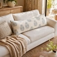 thumbnail image 3 of Fmbmuo Removable Long Lumbar Pillow , Vintage Floral Rectangular Pillow , For Couch Sofa Bed Living Room Home Decor, 3 of 7