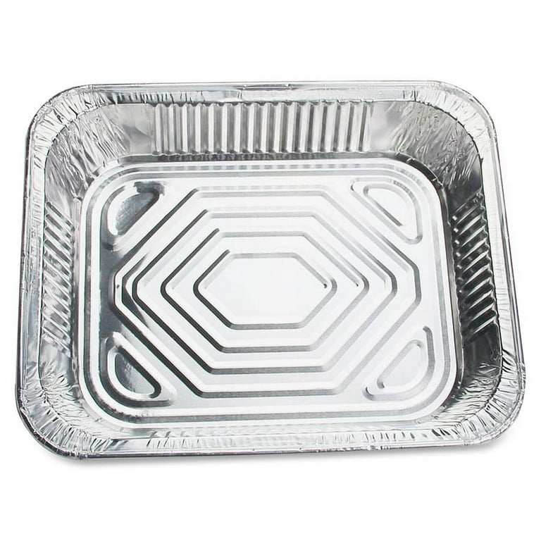 Genuine Joe Half-size Disposable Aluminum Pan - Cooking, Serving - Disposable - Silver - Aluminum Body - 100 / Carton Genuine Joe Half-size Disposable Aluminum Pan - Cooking, Serving - Disposable - Silver - Aluminum Body - 100 / Carton
