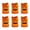 Earthy Yellow, variant on Halloween Lamps Pillar Candles 6 Pcs, Orange Color Flickering Lights for Halloween Table Decor
