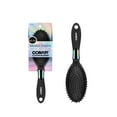 Conair Velvet Touch Cushion Hairbrush with Nylon Bristles and Soft