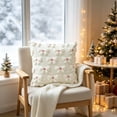 thumbnail image 4 of Yeciiwht Christmas Pillow Covers 18x18in，Knitted Bow Pillow Cases Decorative Throw Pillow Covers with Heart Accents for Home Christmas Decor 4 Colors, 4 of 7