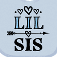 thumbnail image 4 of Inktastic Lil Sis Girls Sister Announcement Girls Baby Bib, 4 of 4