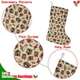 thumbnail image 5 of Christmas Stockings Beige Gift Pattern Personalized 14.8 Inch, 5 of 5