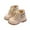 Beige, variant on CQONEPT Girls Party Boots Fall Girls' Boots Children's British Style Short Boots Fashionable For Middle And Older Children