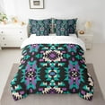 thumbnail image 2 of YST Geometric Aztec 7-Piece Comforter Set, Exotic Style Bedding Set, King Size, Fitted Sheet, Flat Sheet, Pillowcases & Shams, 2 of 5