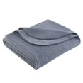 thumbnail image 2 of (2 pack) Mainstays Super Soft Fleece Blanket, Blue, Twin, 2 of 6