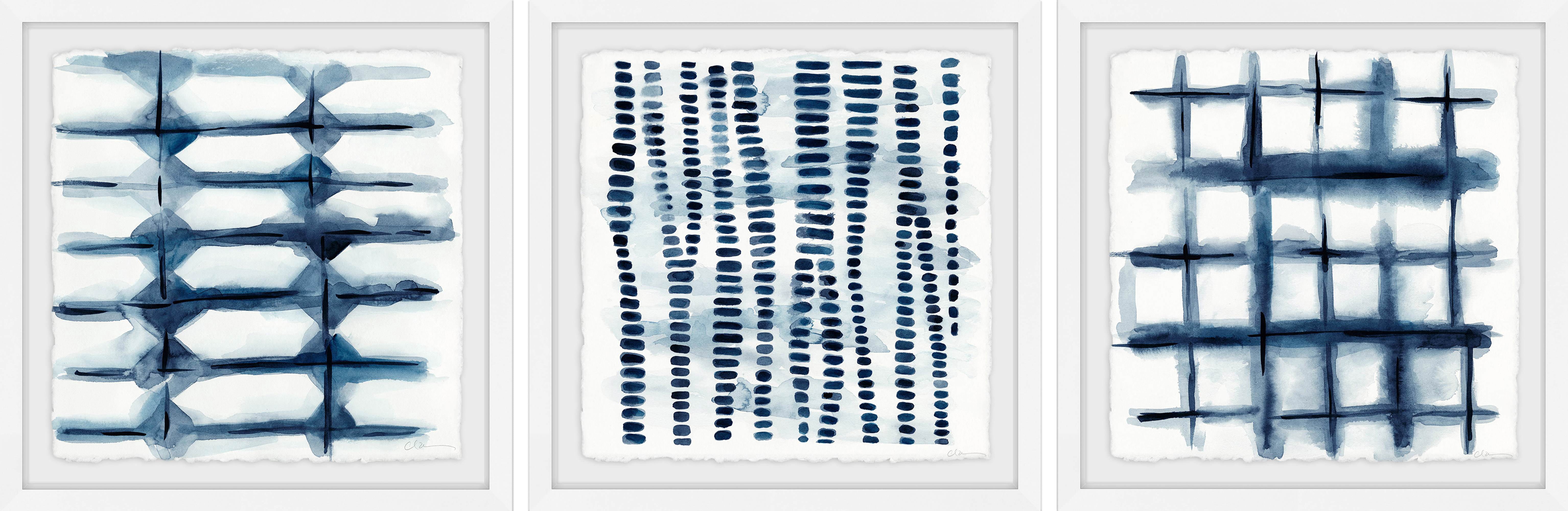 Indigo Study VII Triptych