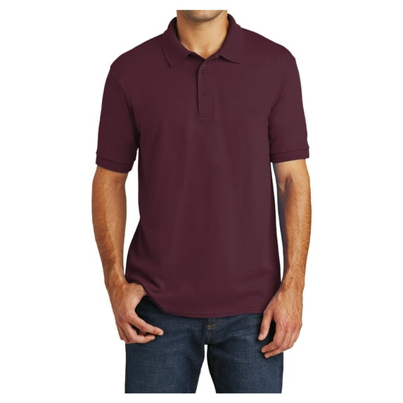 Mafoose Mens Core Blend Jersey Knit Male Polo Athletic Maroon 4XL