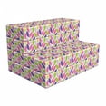 thumbnail image 1 of Natural Foldable Mattress, Botanic Leaf Pattern, 74.8" x 35.4", Pink Purple Lime Green, by Ambesonne, 1 of 6