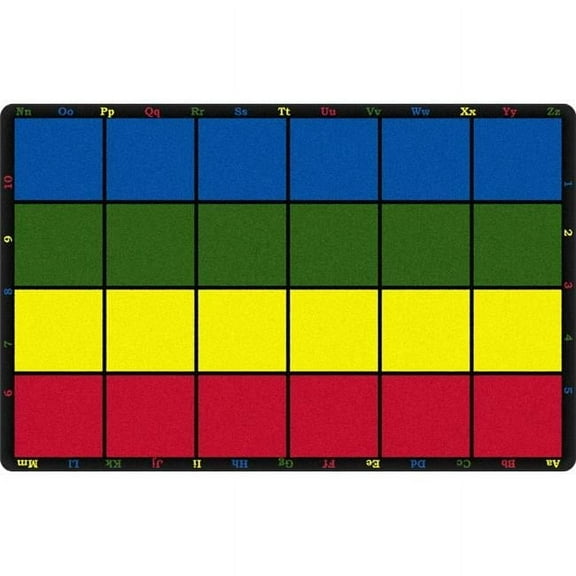 Flagship Carpets PE423-44 Rectangle Cushy Stars Seating Carpet- 7 ft. 6 in. x 12 ft. - 24 Seats