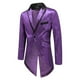 thumbnail image 3 of Chaqueta de traje de cola de golondrina con lentejuelas para hombre, abrigo de vestir de esmoquin para espectáculo de fiesta, 3 of 4