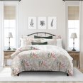 thumbnail image 2 of 6ix Tailors  Fall Foliage Beige Queen Duvet Cover & 2 Pillow Shams Set - 3 Piece, 2 of 5